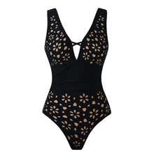 Floral Ruffle Print One Piece Swimsuit Women Beachwear