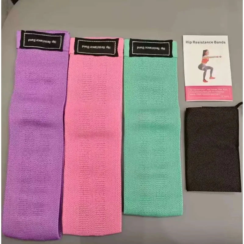Resistance Bands for Working Out, Fabric Exercise Bands for Legs and Butt, Workout Bands for Women and Men for Yoga Starter Set
