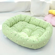 Pet Sofa Bed High Elasticity Thickened Comfort for Small Medium Large Dogs Cats Pastoral Floral 3 Sizes Durable Pet Slleep Mats