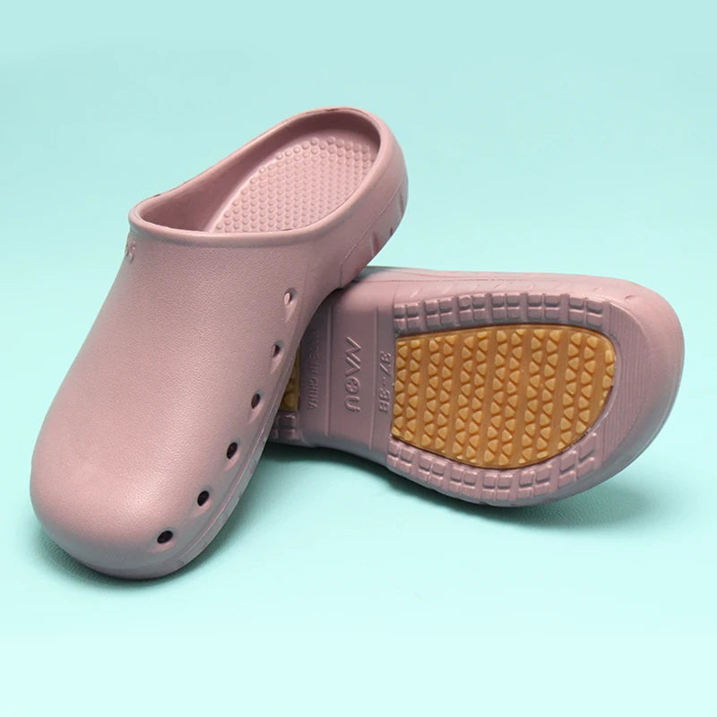 Doctor Scrub Clogs Light Nurse Slippers Medical Shoes Non-slip Dentist Surgical Shoes Soft Pet Hospital Scrub Clogs X09-05