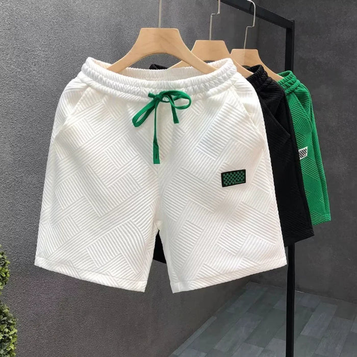 Shorts de mode pour hommes, confortables, taille élastique, vêtements respirants, shorts courts, coupe décontractée sportive, pantalon de jogging cinq pouces