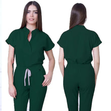 Hot Selling Quick Drying Nurse Stretch Scrubs Sets for Women Summer Sleeves Hospital Nursing Scrubs Uniforms Medical Work Wear