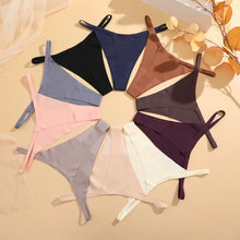 4PcsSet Seamless Ultra-thin Underwear Women Sexy Thin Belt Panties Female High Stretch Thongs Girls Breathable G-String Lingerie
