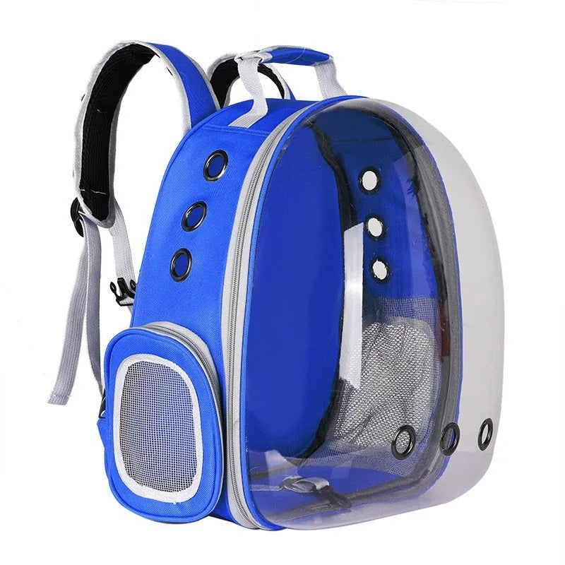 Pet carrying bag space  Space capsule dual-shoulder backpack  Breathable transparent backpack  Cat and dog transportation bag