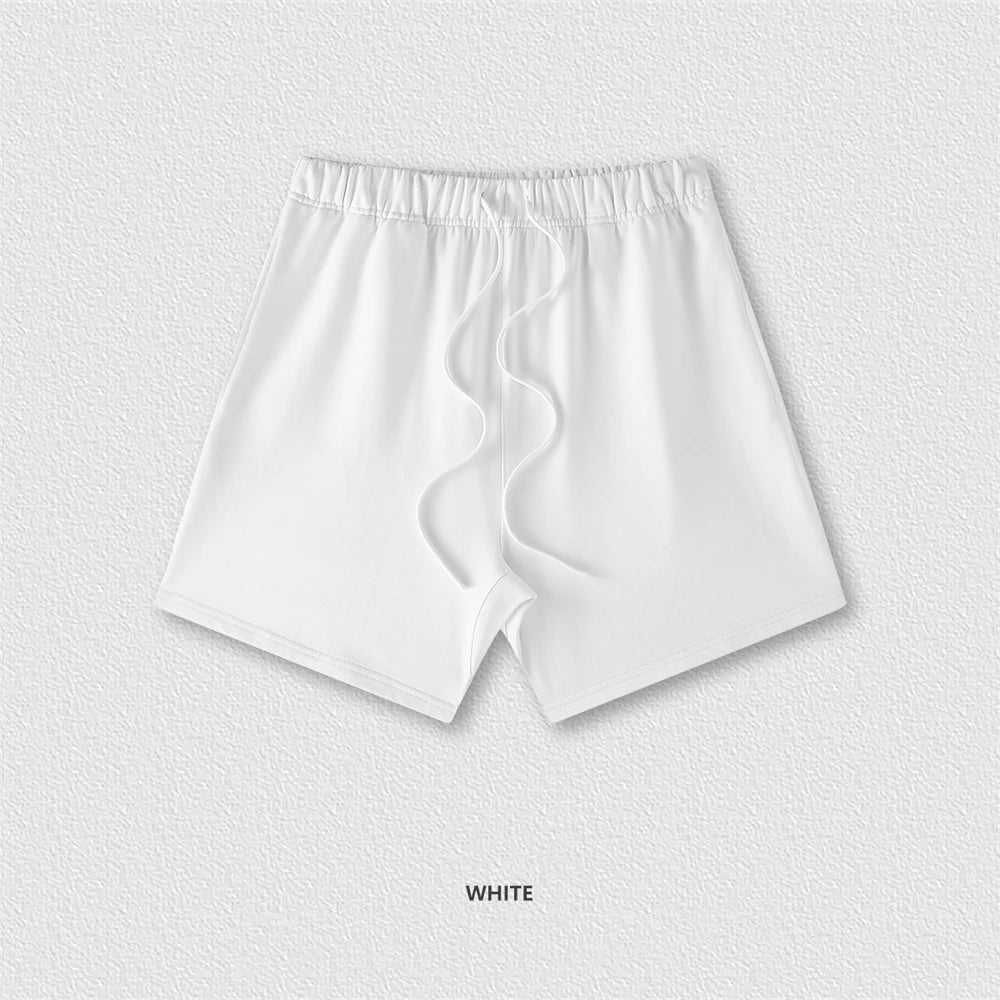 ZODF 2025 Summer Men Heavy Weight 425gsm Cotton Shorts Unisex Women Loose High Street Comfortable Solid Pants Streetwears HY0495
