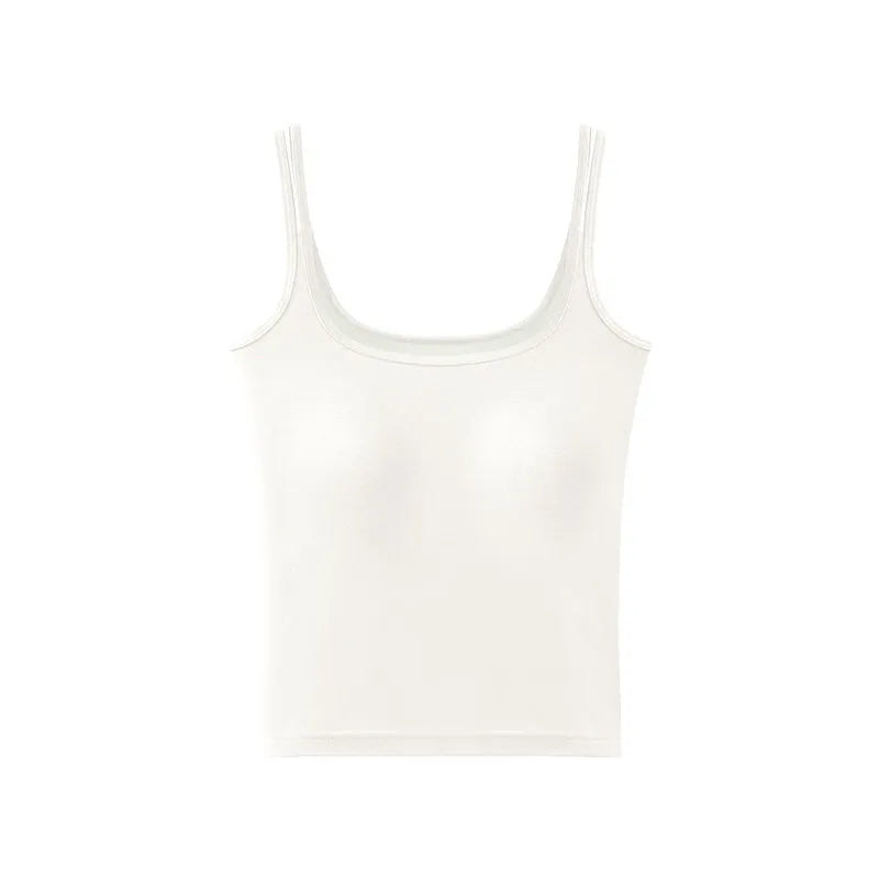 Womens Camisole With Built In Bra Tank Top For Layering