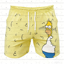26 Holiday Summer Vacation Hawaiian Shorts Men'S The Simpsons Print Shorts Snowflake & Holly Print Quick-Dry Beach wear shorts