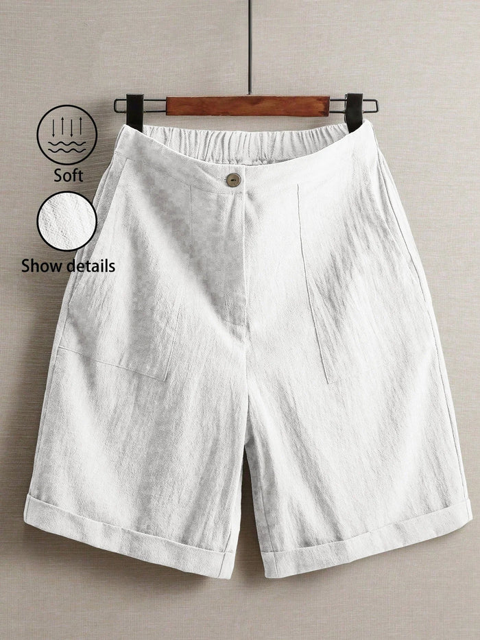Pantalon d'été pour femme, coupe droite et large, taille haute, style décontracté, pantalon de sport élégant pour l'extérieur.