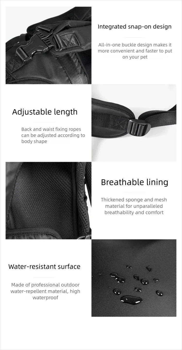 Pet Front Carrier Backpacks Ajustable Hands Free Dog Backpack For Small Mediun Dogs Breathable Cats Outdoor Travel Carrier Bags