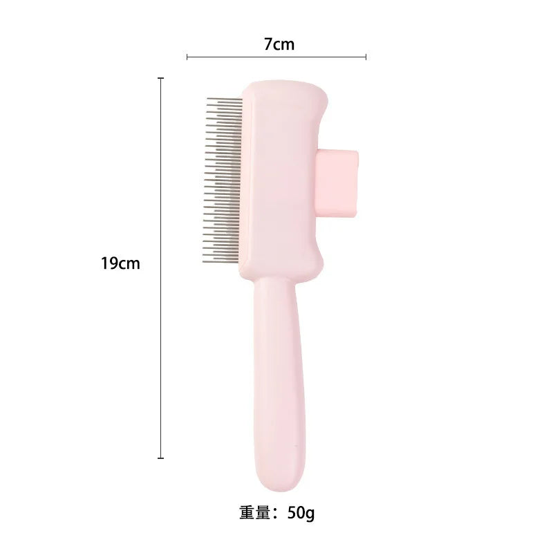 Self-Cleaning One-Button Dog Comb Pet Hair Remover Cat Brush Massage Grooming Combs for Dogs And Pets