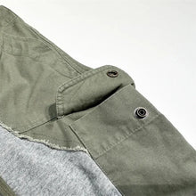 ABOORUN Hi Street Men's Army Patchwork Shorts Multi Pockets Cargo Shorts for Male
