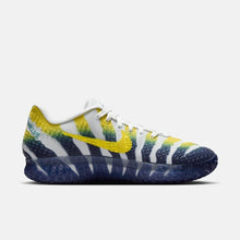 Nike Ja 3 Morant 3Rd Generation "Murray State" Versatile, Comfortable, Resilient, Low-Top Basketball Shoes for Men in White, Blue, and Yellow Hf2794-004