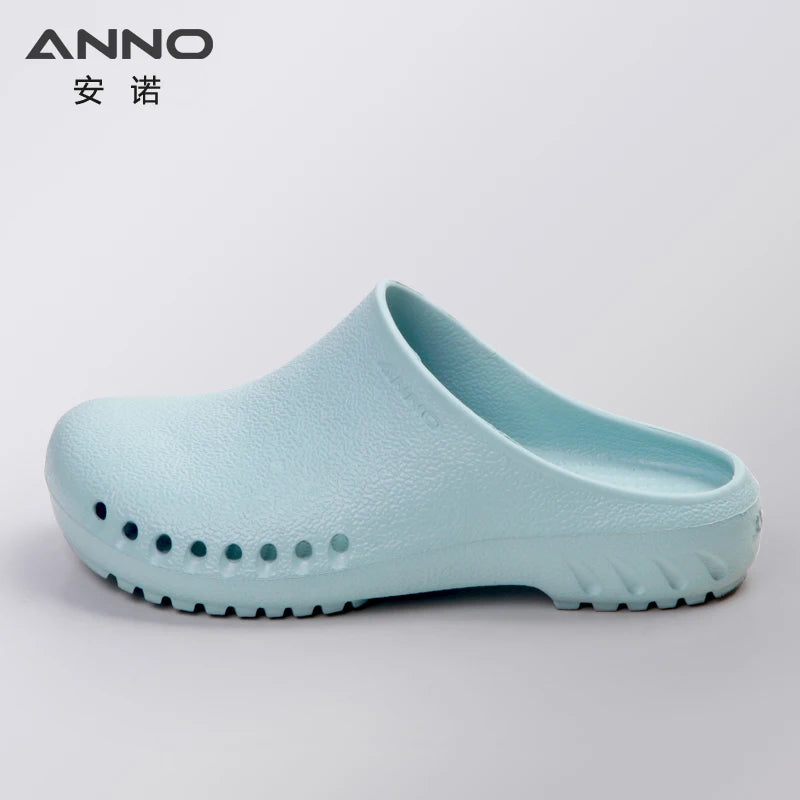 ANNO Soft Nurses Medical Shoes Anti-slip Protective Clogs Operating Room Lab Slippers Chef Work Flat Clog Hospital Foot Wear
