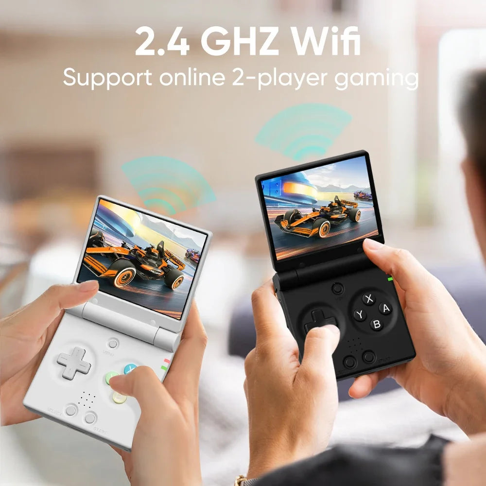 MIYOO MINI FLIP Handheld Game Players 2.8'' IPS Screen Linux System Video Game Consoles Free Case Gamer Dual analog sticks Gift