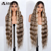 Noble 36 Inch Lace Front Wig Body Wave Ombre Blonde Cosplay