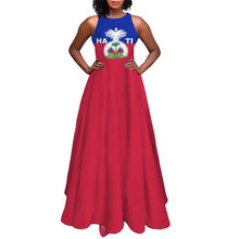2025 Luxury Party Maxi Dresses for Women Haiti Flag Designer Polynesian Sleeveless Ladies Dress Summer Sleeveless Long Sundress