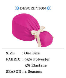 Ponytail Working Caps with Satin Lining for Women TOOTH Pet Doctor Nurse Scrubs Hat Stretch Long Hairs Nursing Caps C-TL-02
