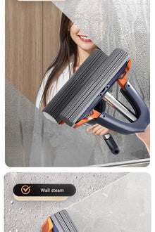 Mini Mop Self Squeeze Mop Powerful Folding Household Clean Tools No Hand Wash Strong Absorbent Mop for Bathroom Kitchen Desktop