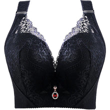 plus Size Push up Bra Sexy Lace Underwire Full Coverage Lingerie Wide Side Wings Thin Cup Support for Curvy Women Big Bust