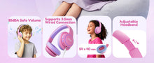 NEW Acer OHR702 Kids Bluetooth 6.0 Headphones Over Ear Headsets with Mic 85dBA Safe Volume USB C Fast Charging Toddler Headphone