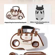 Dog bag out portable breathable multi-functional traction backpack Easy to Clean Backpack Breathable Adjustable cat bag petstrap