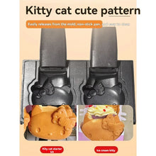 New Ice Cream Cone Kitty Waffle Machine 220V Electric Kitty Cat Bread Waffle Machine Open Mouth Waffle Maker Machine