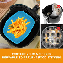 2Pcs Air Fryer Silicone Liner for Ninja Dual Air Fryer Accessories Reusable Baking Pan Basket Oven Pot Liner Kitchen Accessories