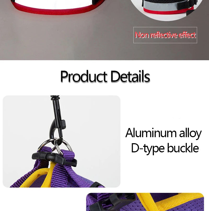 XS/S/M/L/XL Vest Harness Leash Adjustable Vest Strap Puppy Cat Chest Strap Reflective for Small Medium Dogs Cat Harnesses Vest