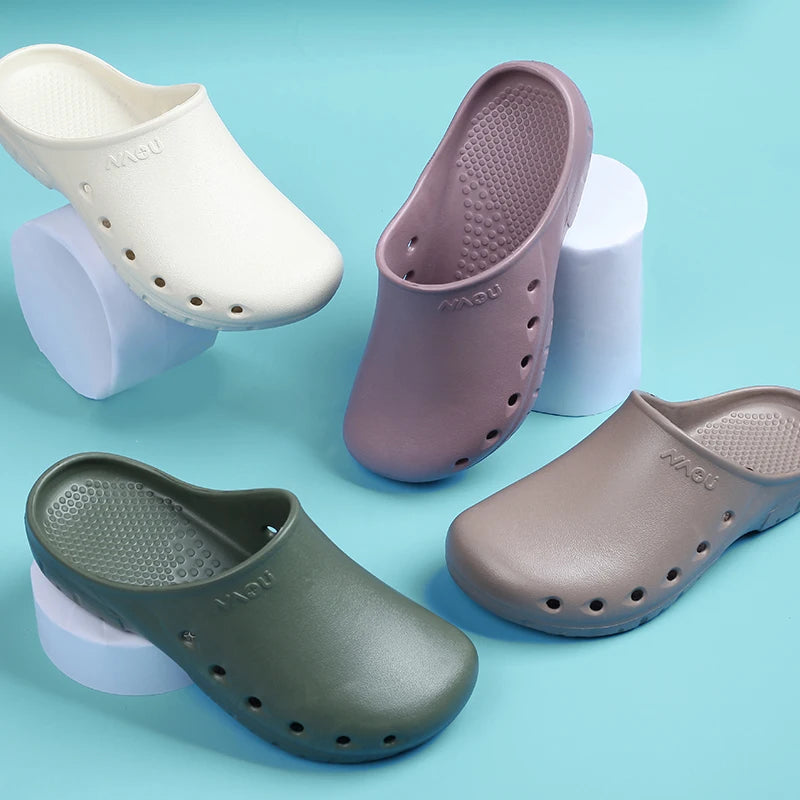 Doctor Scrub Clogs Light Nurse Slippers Medical Shoes Non-slip Dentist Surgical Shoes Soft Pet Hospital Scrub Clogs X09-05