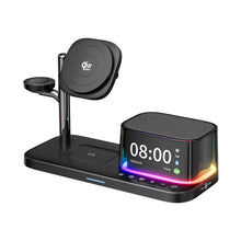 Qi2.2 25W 5 in 1 Magnetic Wireless Charger Stand Bluetooth Speaker Fast Charging For iPhone Multi Device Compatibilityz
