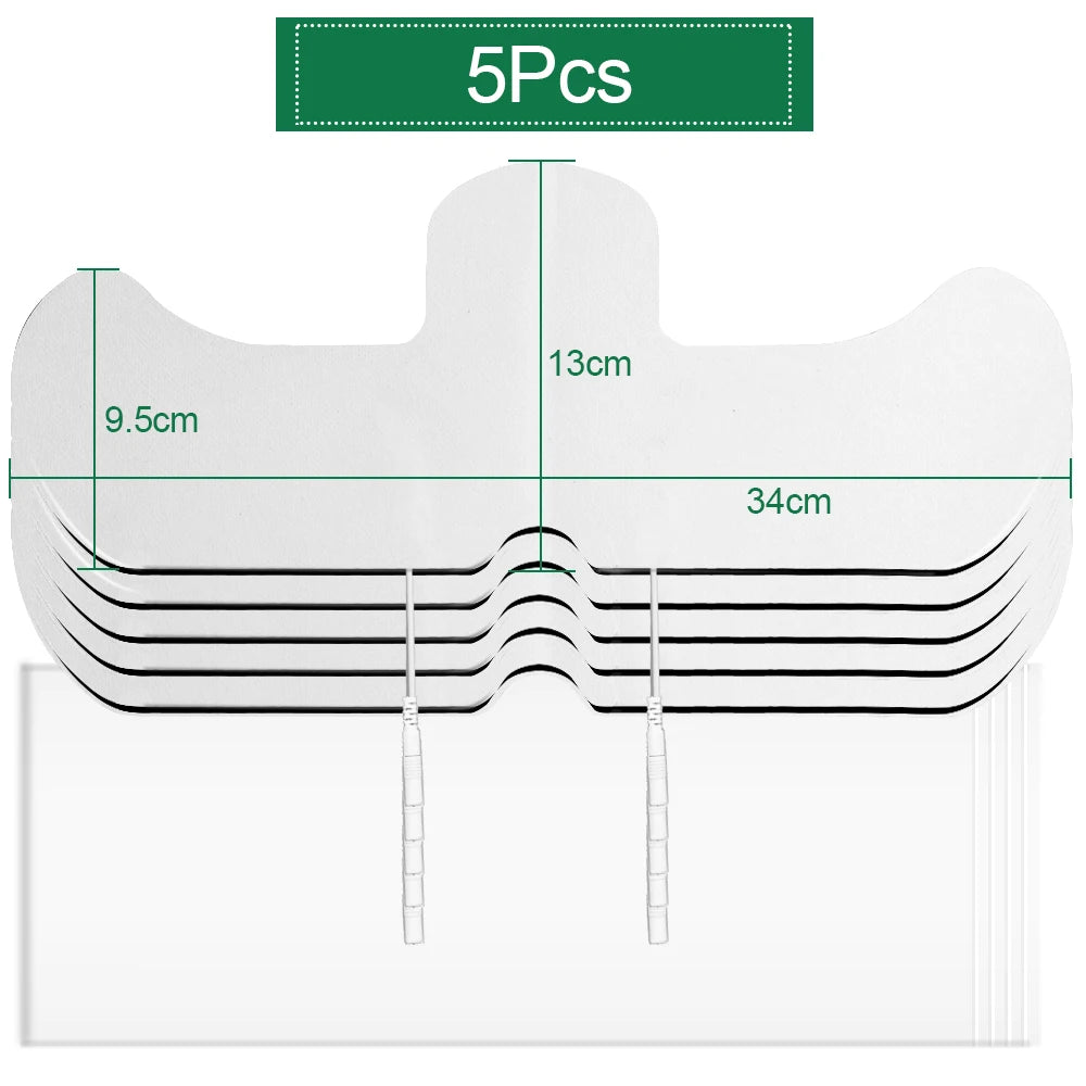 1/5Pcs TENS Electrode Pads Gel for Shoulder Back Waist Massage Acupuncture Pulse Digital Massager EMS Muscle Stimulator Patchs