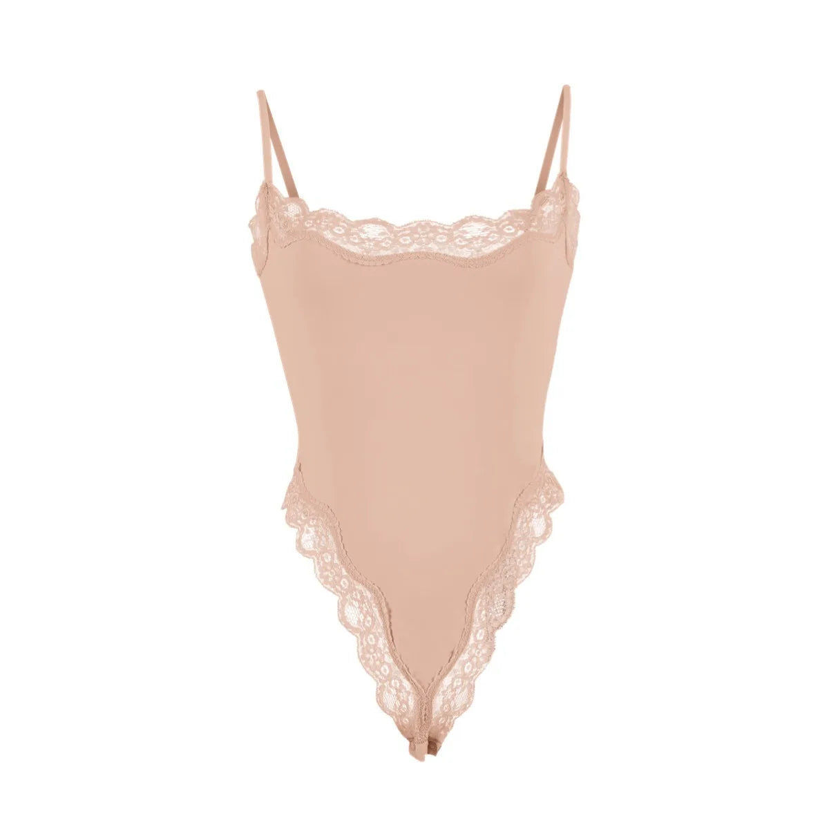 Lace Camisole Bodysuit Women Solid Sleeveless Backless Body Shaper Jumpsuit One Piece Sexy Slim Bodycon Rompers Summer Tank Tops