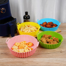 Doublures en silicone pour friteuse à air, gadgets de cuisine pour panier de friteuse à air, plateau de cuisson réutilisable, moule à pizza antiadhésif, accessoires de cuisine pour four