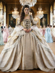 18th Century Women Marie Antoinette Dresses Long Victorian Rococo Gowns Historical Theater Clothing