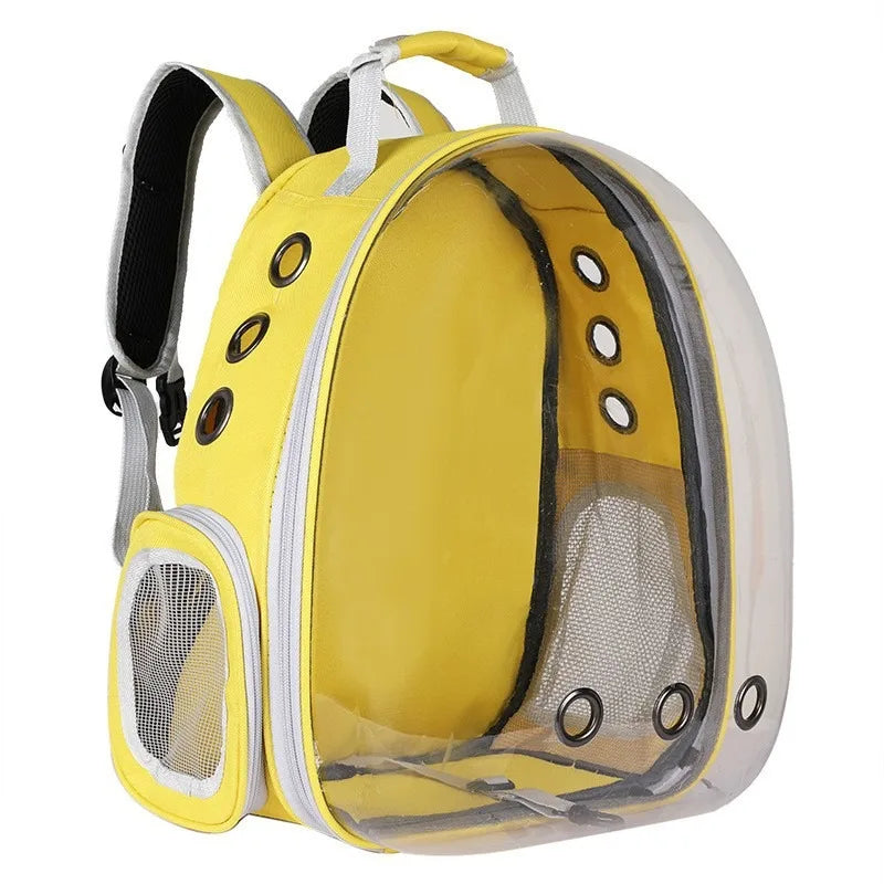 Pet carrying bag space  Space capsule dual-shoulder backpack  Breathable transparent backpack  Cat and dog transportation bag
