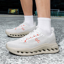 Men's Running Shoes Breathable Mesh Shock Absorption Hollow Out Sole Lightweight Sports Sneakers Non-slip Walking Shoes