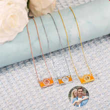 Custom Photo Camera Necklace Personalized Picture Projection Necklace Customized Photo Necklaces Jewelry Gifts for Women Lover