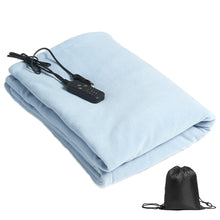 Car Electric Heated Blanket Body Warmer Blanket Fast Heating 12V Soft Heating Mat 9 Adjustable Temperature for Car Camping