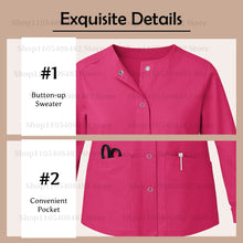 Women Men's Coat Medical Surgical Work Jacket Hospital Uniform Dentist Clinic Outwear Pharmacy Pet Shop Work  Nurse Uniform