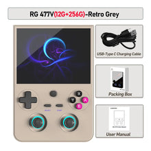 Anbernic RG 477V Retro Handheld Game Console 4.7-inch Touchscreen Dimensity 8300 Android 14 WiFi Bluetooth Hall RGB Joystick Ai