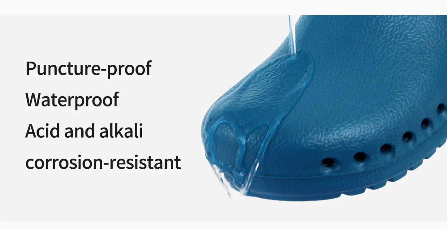 ANNO Soft Nurses Medical Shoes Anti-slip Protective Clogs Operating Room Lab Slippers Chef Work Flat Clog Hospital Foot Wear