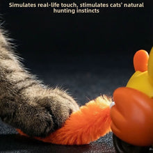 Creative Wind Up Bird Shape Interactive Cat Tail Pull Play Bird Cat Teaser Sounding Bite-Resistant Cat Exercise Indoor Fun