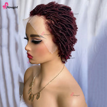 13x4Lace Front African Scroll Dark 99j Bug Human Hair Wig Natural Looking for Women Heat Stylable Comfortable Fit Easy To Style