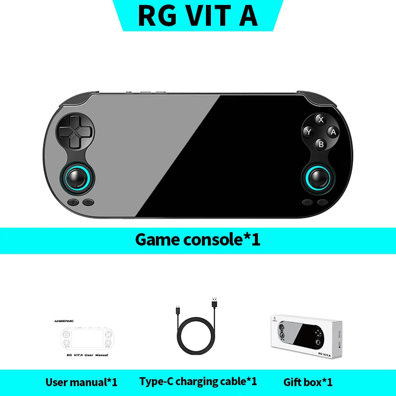 ANBERNIC RG VITA / RGVITA Pro Handheld Game Console IPS Touchscreen 5000mAh Video Gaming Player Supports AI Streaming RixelHK