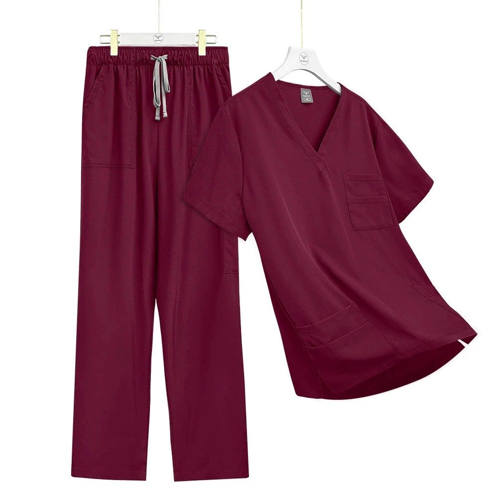 High-quality Medical Nurse Uniform Unisex Scrubs Pet Clinic Store Veterinary Dentistry Work Clothes Set Women Beauty SPA Uniform