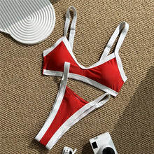 Black White Contrast Swimwear Micro Bandeau Bikinis Sets Sexy Swimsuit Women 2026 High Cut Bathing Suit Biquinis Bikini Dames
