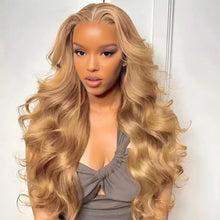 13X6 Hd Lace Frontal Colored Wig Honey Blonde Body Wave Lace Frontal Wig #27 Colored 13X4 Transparen Preplucked Brazilian Wig