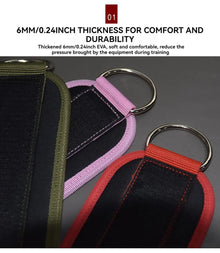 LOOGDEEL Ankle Resistance Strap With Cuffs Hip Lifting Band Exercise Yoga Ankle Strap Set Women Men Leg Support D-Ring Support