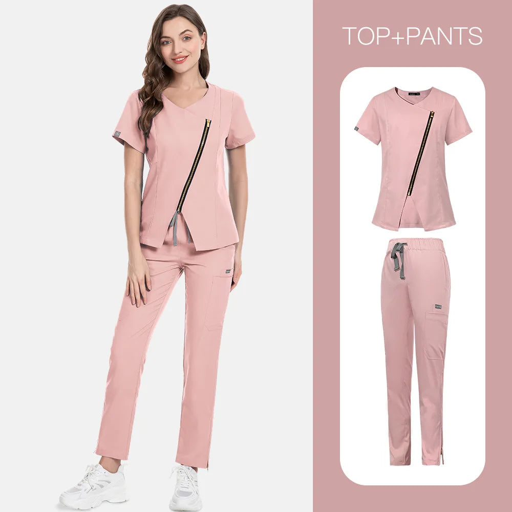 Solid color medical uniforms, beauty salons, SPA clubs, specialized workwear, postpartum care center nursing staff uniforms
