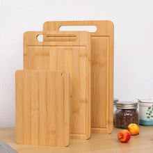 Planche à découper en bois de bambou, plateau de service pour cuisine, plaque à découper épaisse pour viande, fruits, légumes et pain